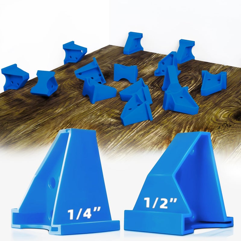 NAACOO Flooring Spacers 20Pack, NAACOO 1/4'' Gap & 1/2'' Gap, Laminate Wood Flooring Tools - Use for Vinyl Plank, Engineered Hardwood, Bamboo, LVT, Subfloor Panels. - Image 1